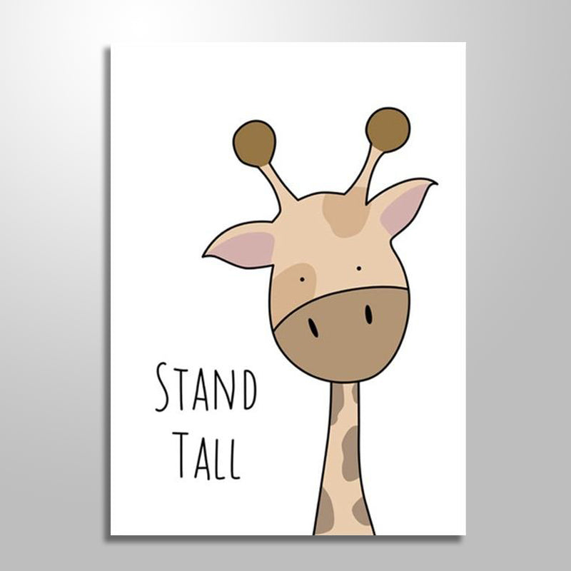 STAND TALL GIRAFFE KIDS PRINT freeshipping - Wall Agenda