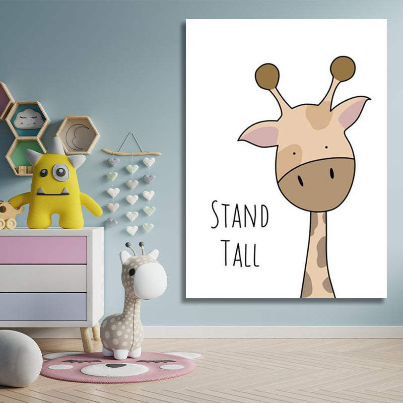 STAND TALL GIRAFFE KIDS PRINT freeshipping - Wall Agenda