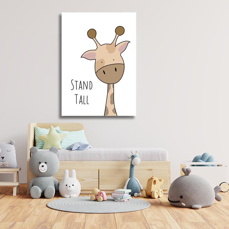 STAND TALL GIRAFFE KIDS PRINT freeshipping - Wall Agenda