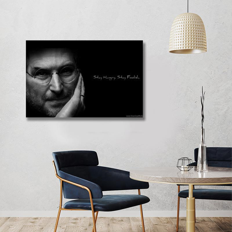 STEVE JOBS STAY HUNGRY STAY FOOLISH freeshipping - Wall Agenda