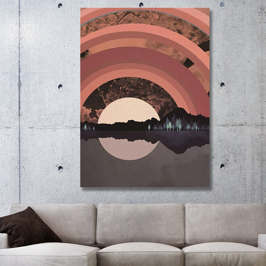 SUNSET ABSTRACTED freeshipping - Wall Agenda