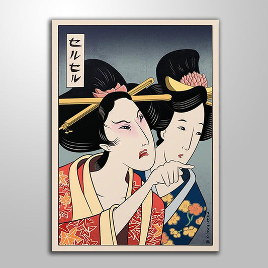 Japanese Style Geisha Poster 3 freeshipping - Wall Agenda
