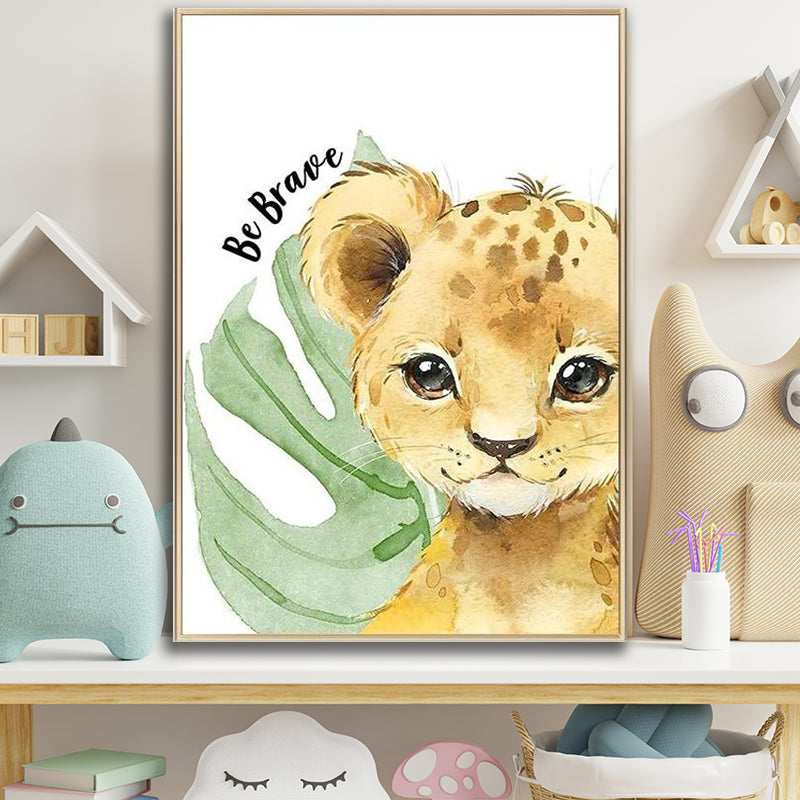 BE BRAVE KIDS PRINT freeshipping - Wall Agenda