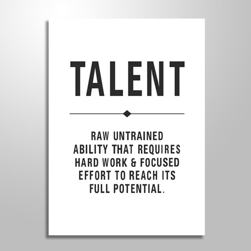 TALENT ON WHITE freeshipping - Wall Agenda