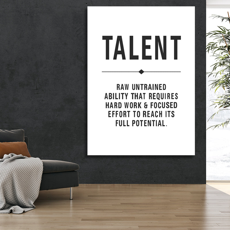 TALENT ON WHITE freeshipping - Wall Agenda