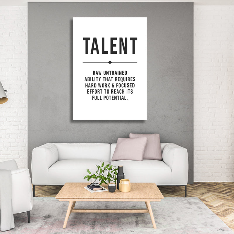 TALENT ON WHITE freeshipping - Wall Agenda