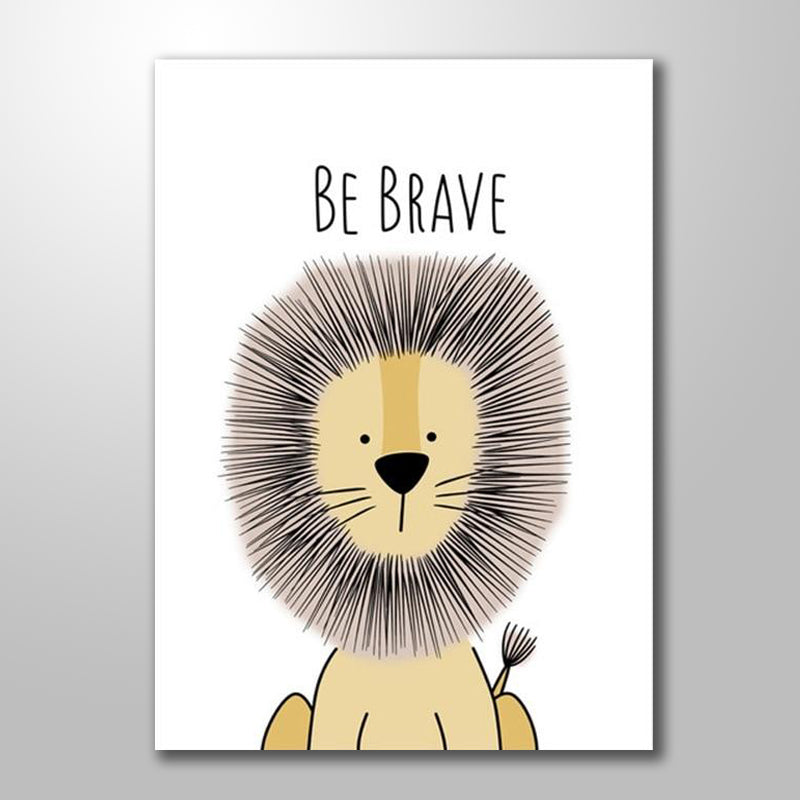 BE BRAVE KIDS PRINT freeshipping - Wall Agenda