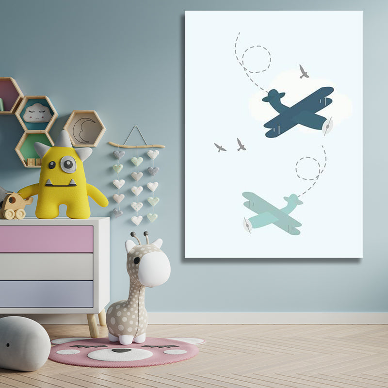 TOY PLANE JOURNEY PAINTING freeshipping - Wall Agenda