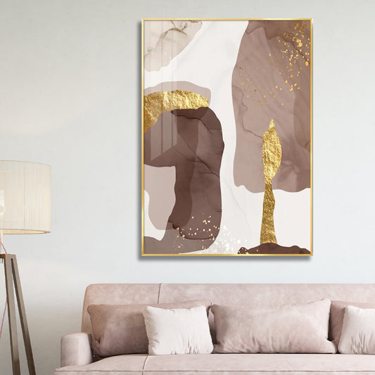 TWO BROWN ABSTRACT PAINTING freeshipping - Wall Agenda