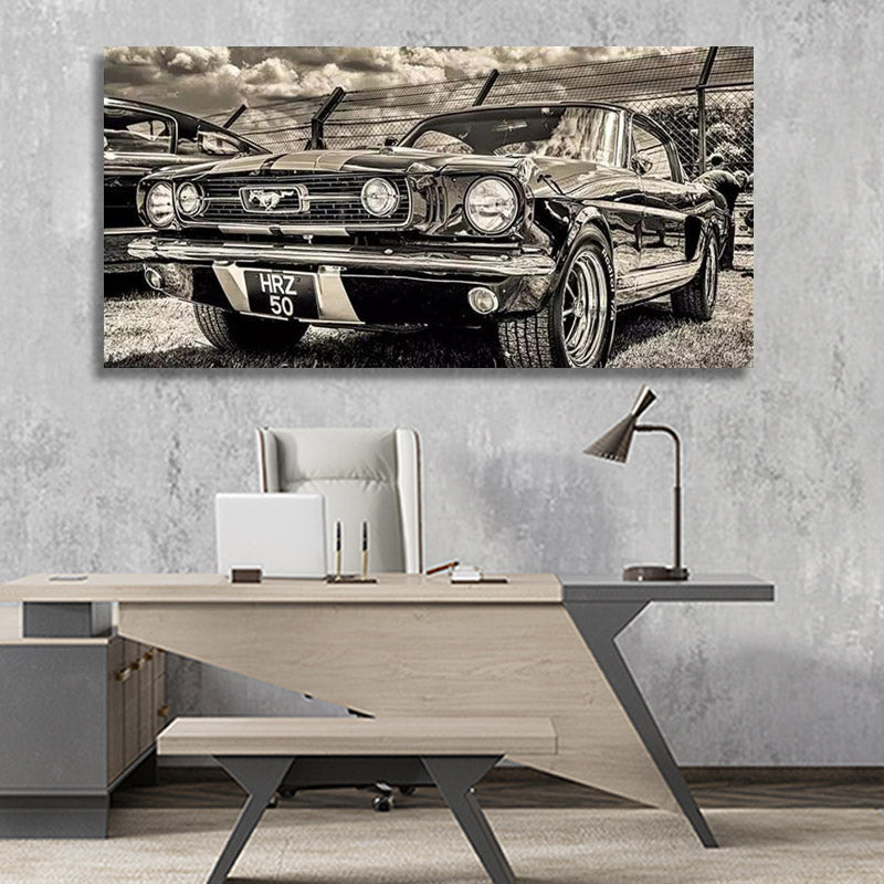 VINTAGE MUSTANG CLOSE UP freeshipping - Wall Agenda