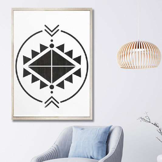 WHITE AZTEC PRINTS freeshipping - Wall Agenda