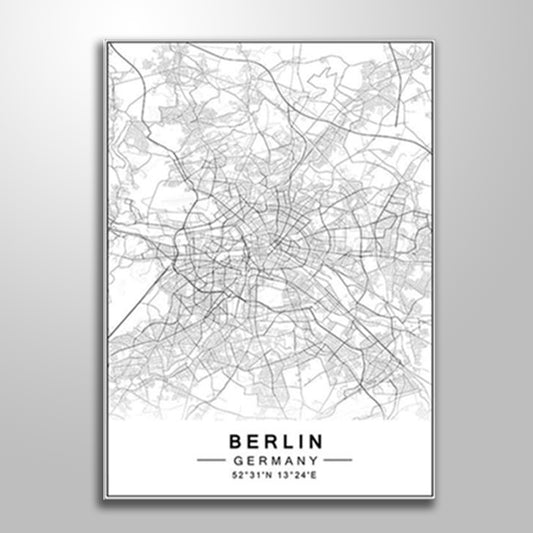 BERLIN CITY MAP freeshipping - Wall Agenda
