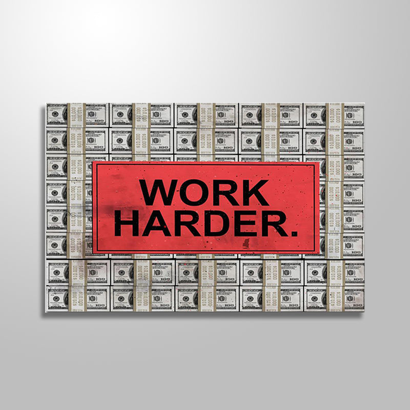 WORK HARDER freeshipping - Wall Agenda