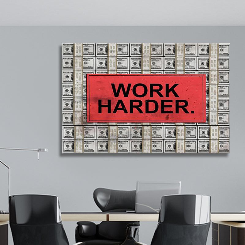 WORK HARDER freeshipping - Wall Agenda