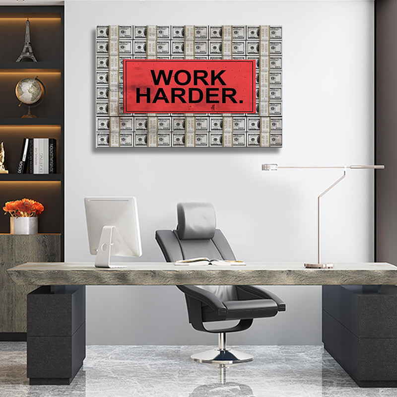 WORK HARDER freeshipping - Wall Agenda