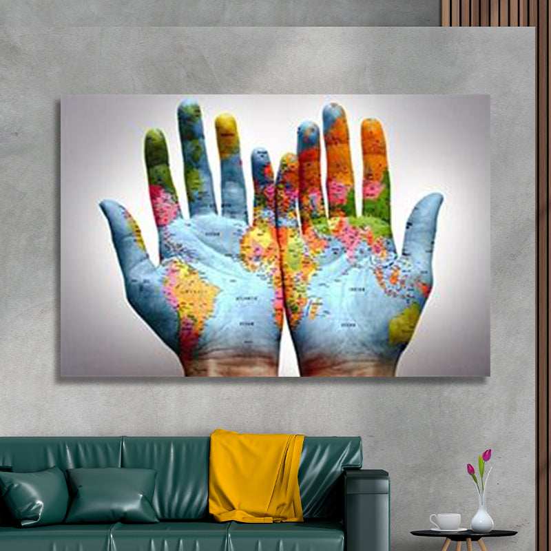 WORLD IN YOUR HANDS freeshipping - Wall Agenda