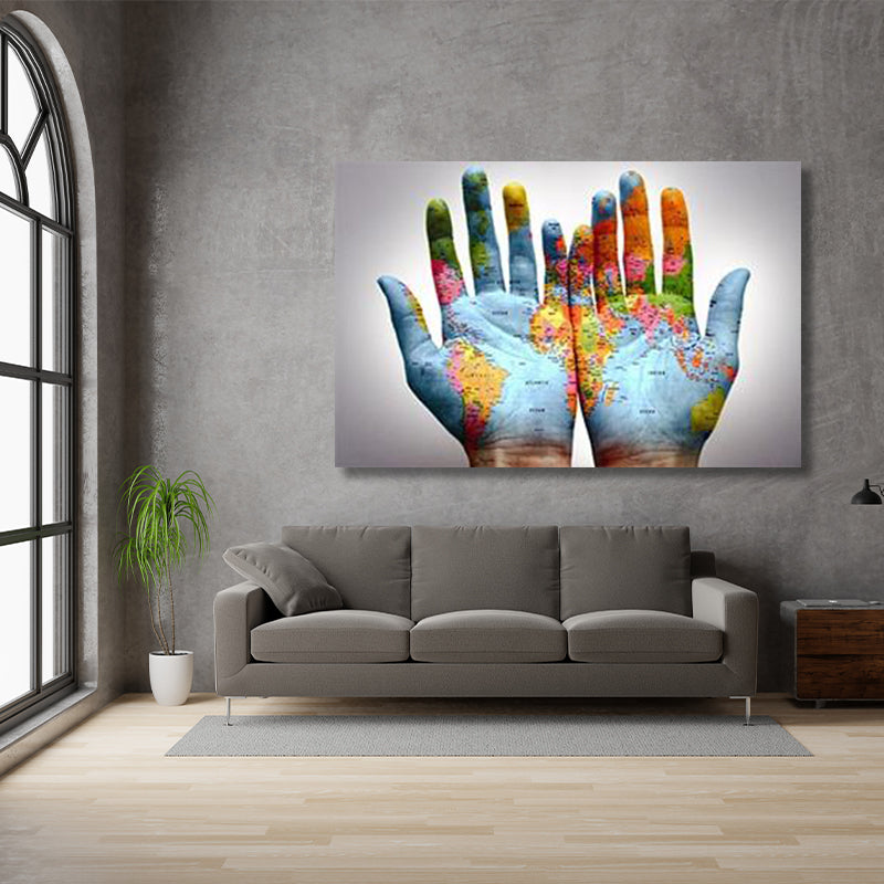 WORLD IN YOUR HANDS freeshipping - Wall Agenda