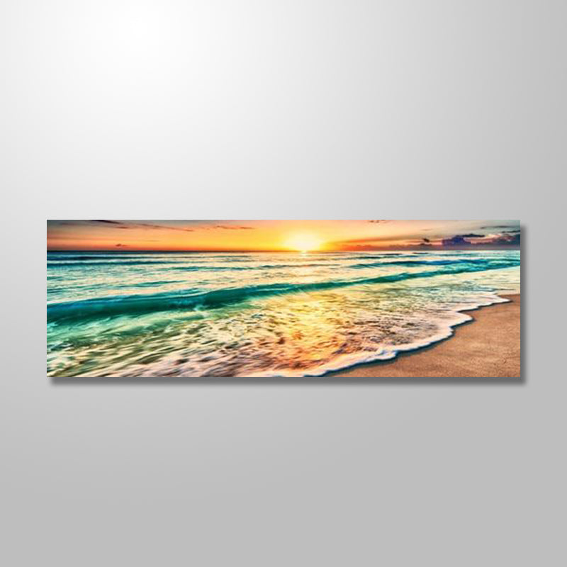 YELLOW BEACH PAINTING freeshipping - Wall Agenda