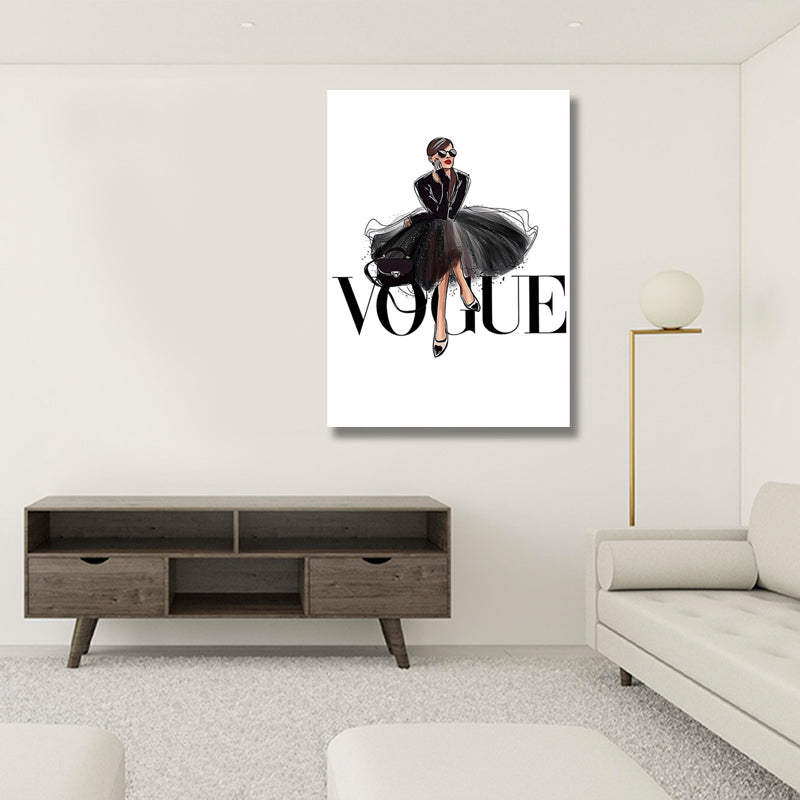 BLACK GOWN VOGUE freeshipping - Wall Agenda