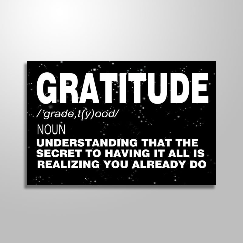 GRATITUDE freeshipping - Wall Agenda