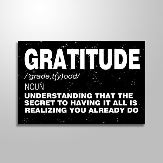 GRATITUDE freeshipping - Wall Agenda