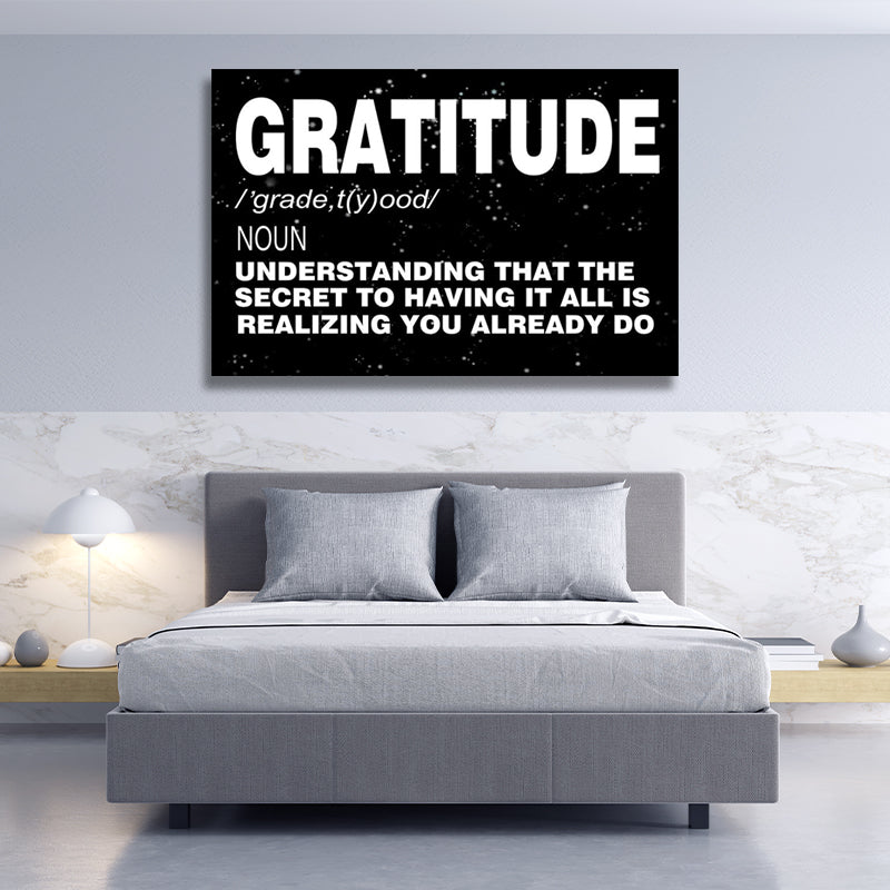 GRATITUDE freeshipping - Wall Agenda