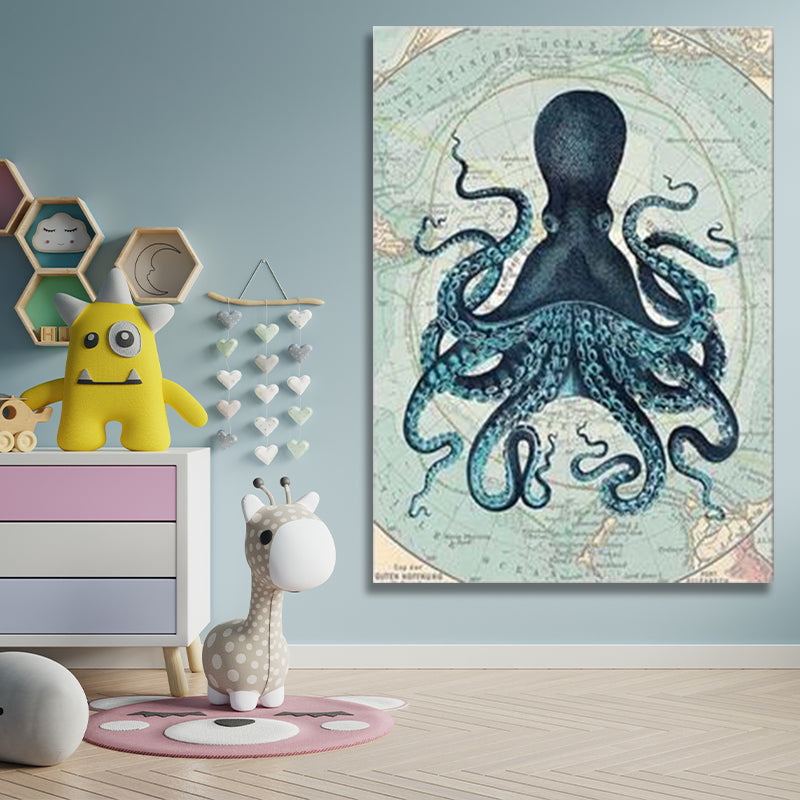 GREEN OCTOPUS freeshipping - Wall Agenda