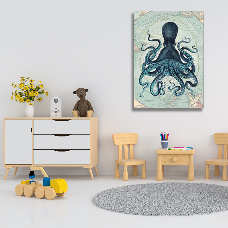 GREEN OCTOPUS freeshipping - Wall Agenda