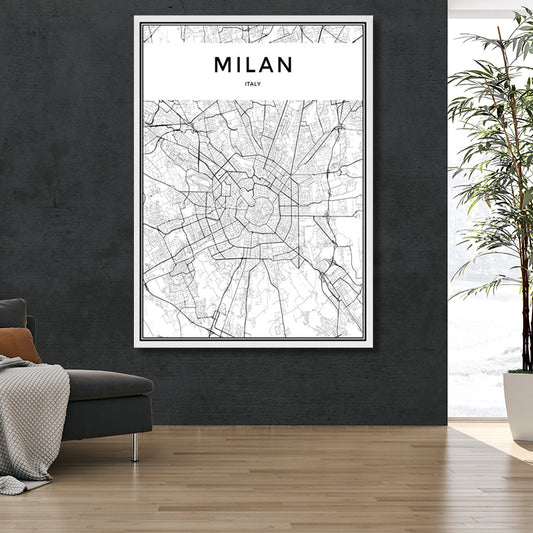 MILAN CITY MAP freeshipping - Wall Agenda
