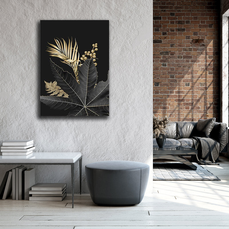 BLACK AND LEAVES freeshipping - Wall Agenda