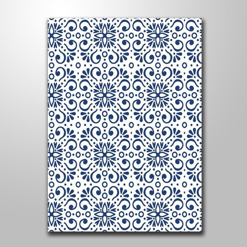 BLUE GEOMETRIC PATTERNS freeshipping - Wall Agenda