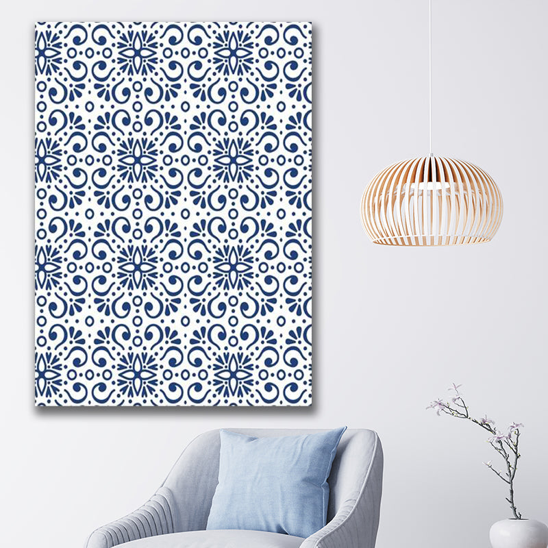 BLUE GEOMETRIC PATTERNS freeshipping - Wall Agenda