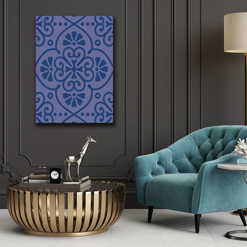 BLUE GEOMETRIC PATTERNS freeshipping - Wall Agenda