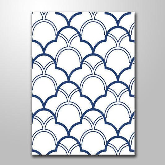 BLUE GEOMETRIC PATTERNS freeshipping - Wall Agenda