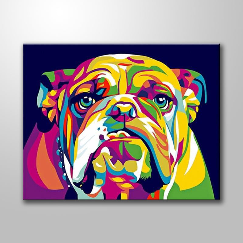 BULLDOG WATERCOLOR freeshipping - Wall Agenda