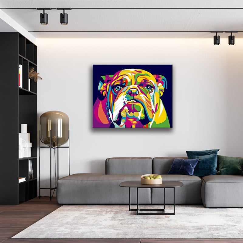 BULLDOG WATERCOLOR freeshipping - Wall Agenda