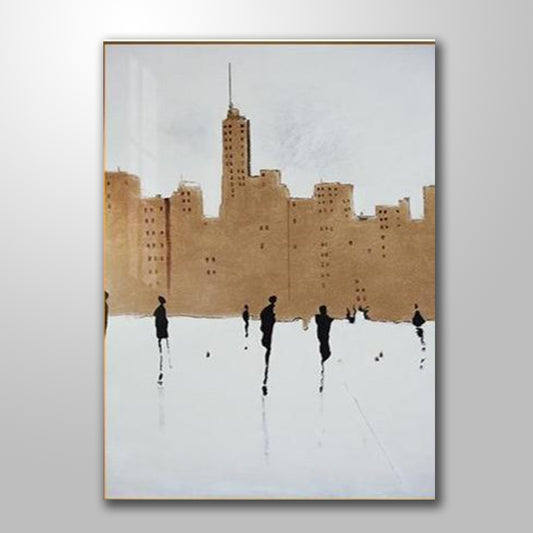 CITY WHITE PAINTING freeshipping - Wall Agenda