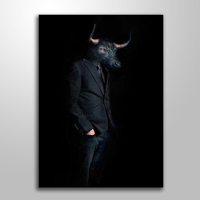 CLASSY BULL PAINTING freeshipping - Wall Agenda