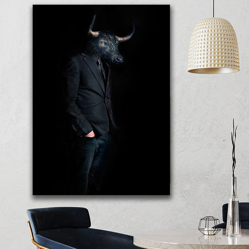 CLASSY BULL PAINTING freeshipping - Wall Agenda