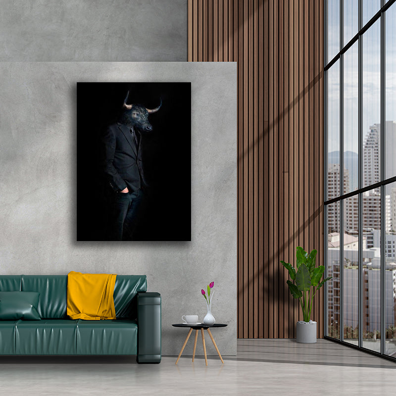 CLASSY BULL PAINTING freeshipping - Wall Agenda