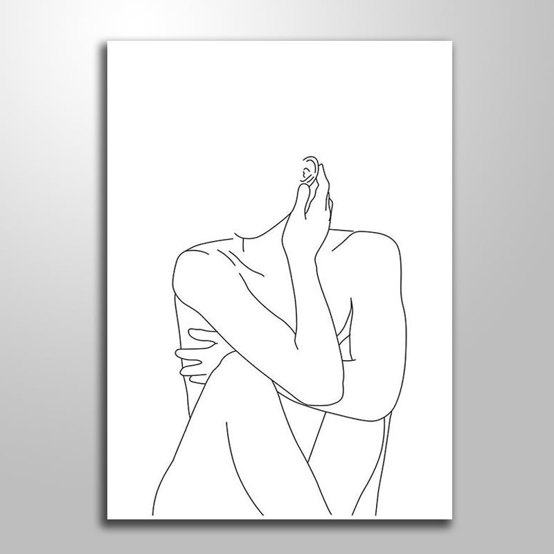 ABSTRACT SHY BODY freeshipping - Wall Agenda