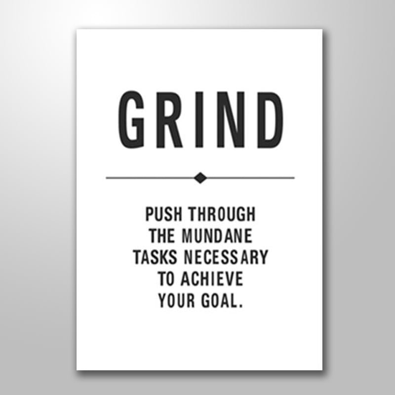 DAILY GRIND ON WHITE freeshipping - Wall Agenda