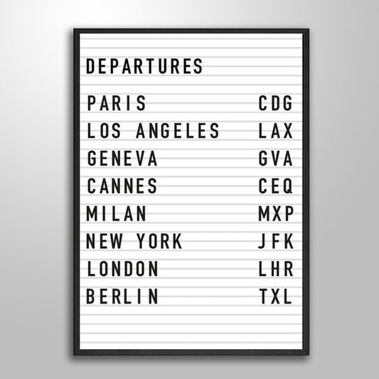 DEPARTURE POSTER freeshipping - Wall Agenda