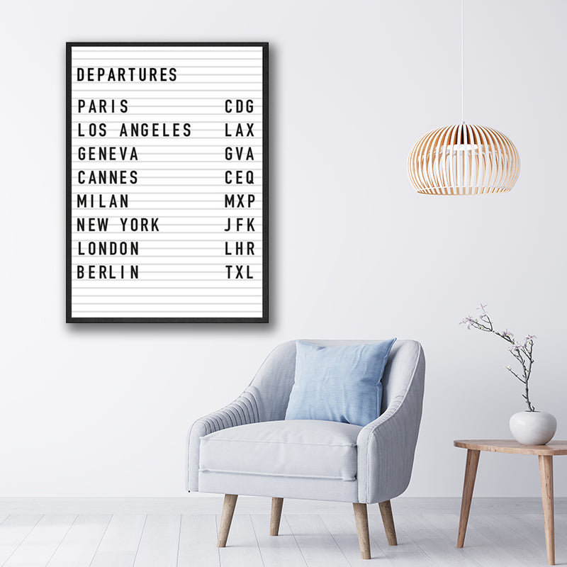 DEPARTURE POSTER freeshipping - Wall Agenda