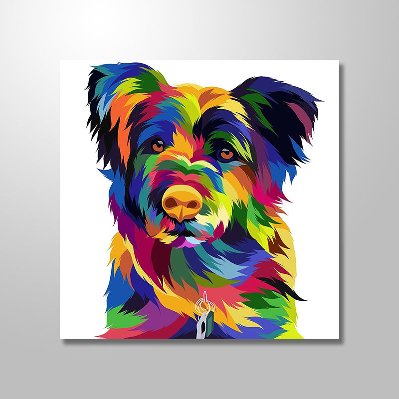 ELECTRIC SHAGGY DOG PRINT freeshipping - Wall Agenda