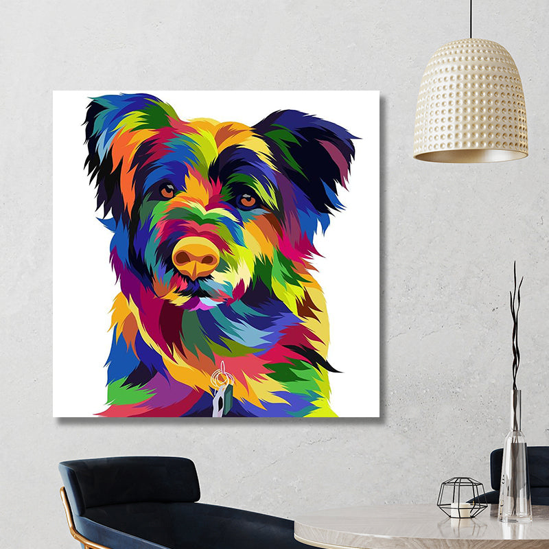 ELECTRIC SHAGGY DOG PRINT freeshipping - Wall Agenda