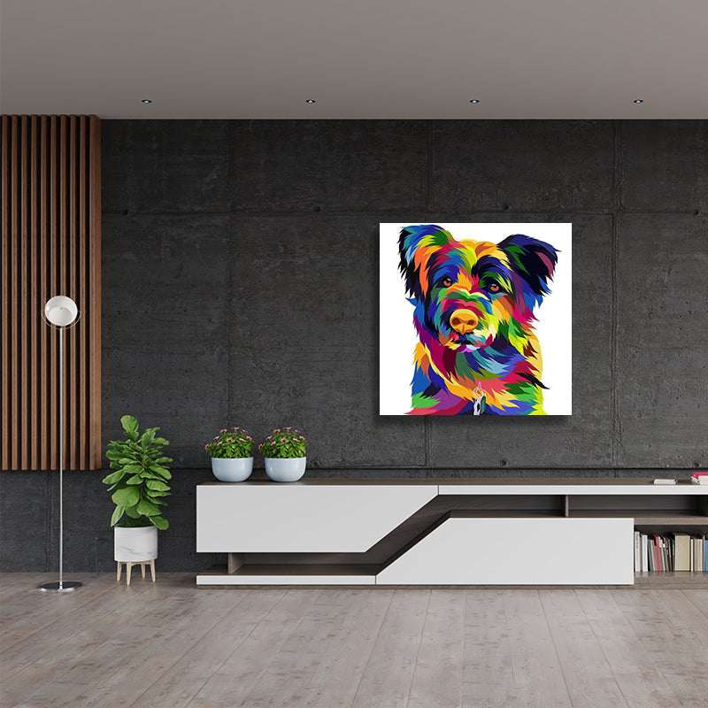 ELECTRIC SHAGGY DOG PRINT freeshipping - Wall Agenda