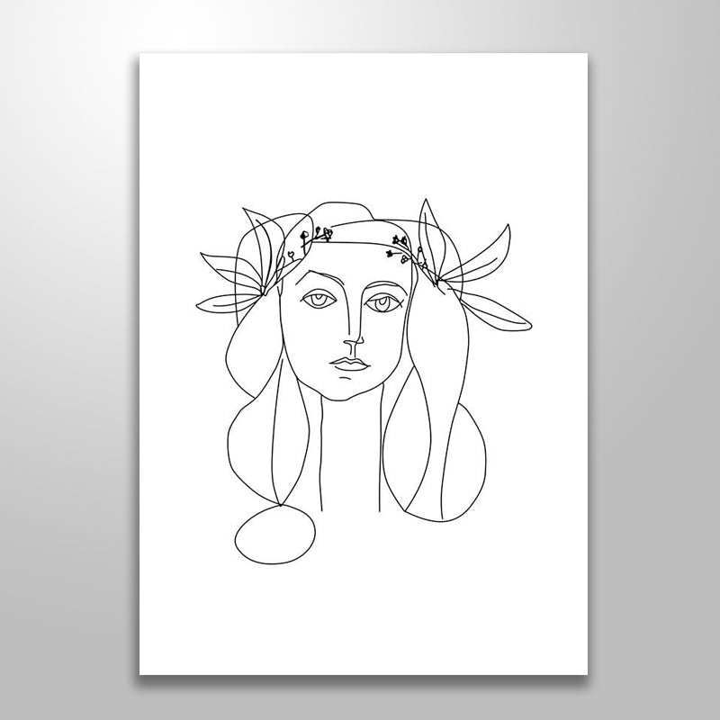 ABSTRACT WOMAN FACE freeshipping - Wall Agenda