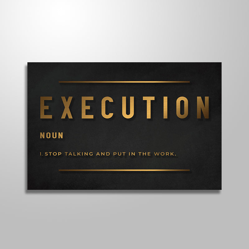 EXECUTION freeshipping - Wall Agenda