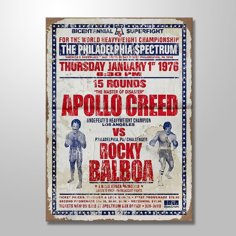 FIGHT OF THE NIGHT ROCKY freeshipping - Wall Agenda